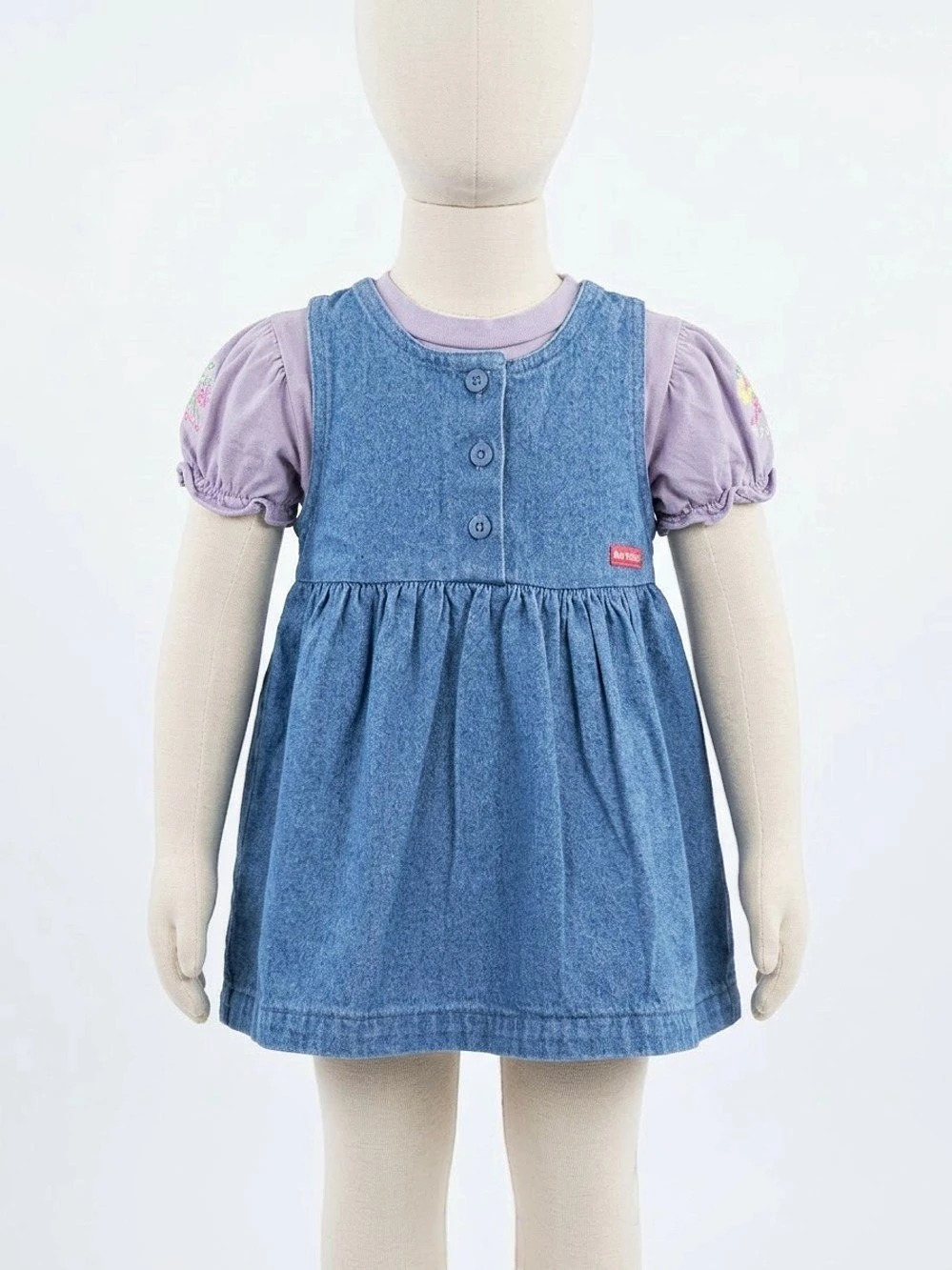 vintage Baby B'Gosh Dress Denim Size 24 MOS Like New